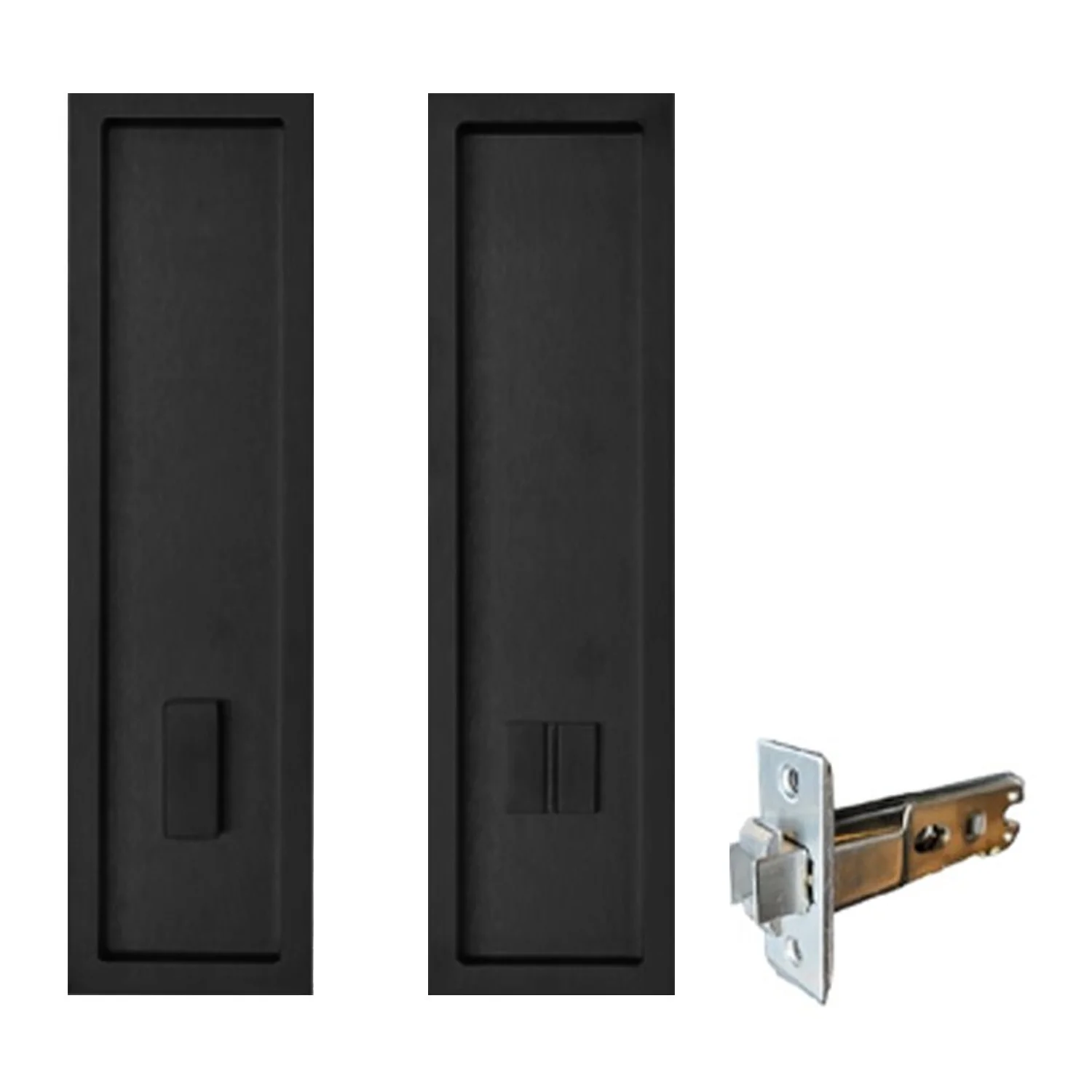 Zanda Seattle Door Privacy Set 200x40mm - Available in Stainless Steel and Matt Black - Image 2