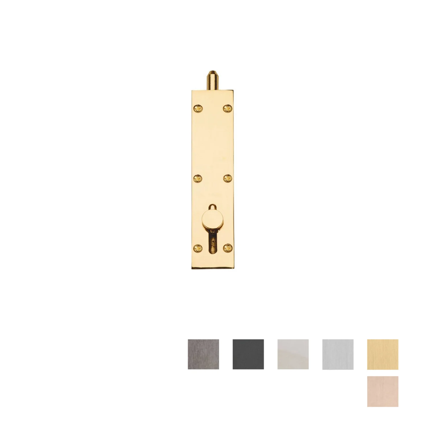 Zanda Straight Reverse Barrel Bolt - Available in Various Finishes and Sizes