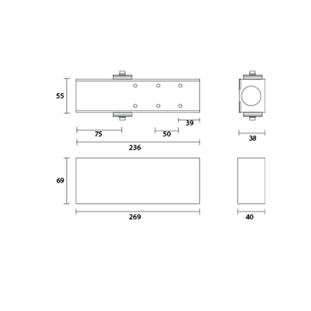 Zanda TS.9205 EN2-5 Door Closer Standard Unit Silver TS.9205.FB.SE - Image 2