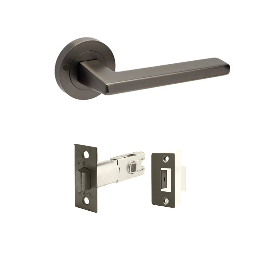 Zanda Vector Door Lever Handle Graphite Nickel - Available in Various Functions - Image 4