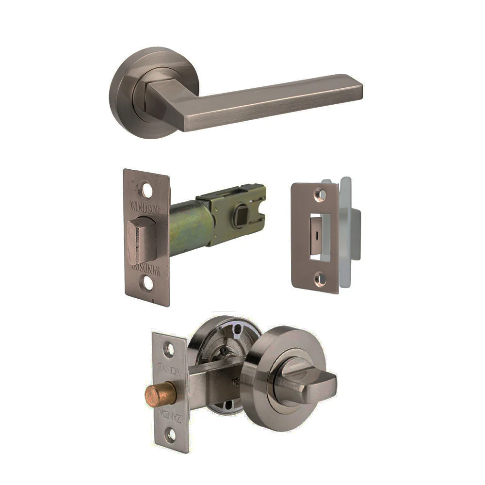 Zanda Vector Door Lever Handle Graphite Nickel - Available in Various Functions - Image 5