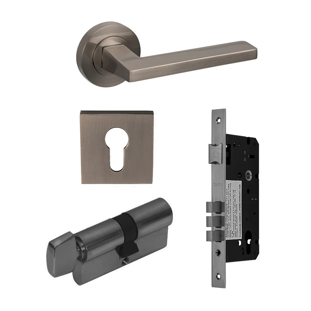 Zanda Vector Door Lever Handle Graphite Nickel - Available in Various Functions - Image 7