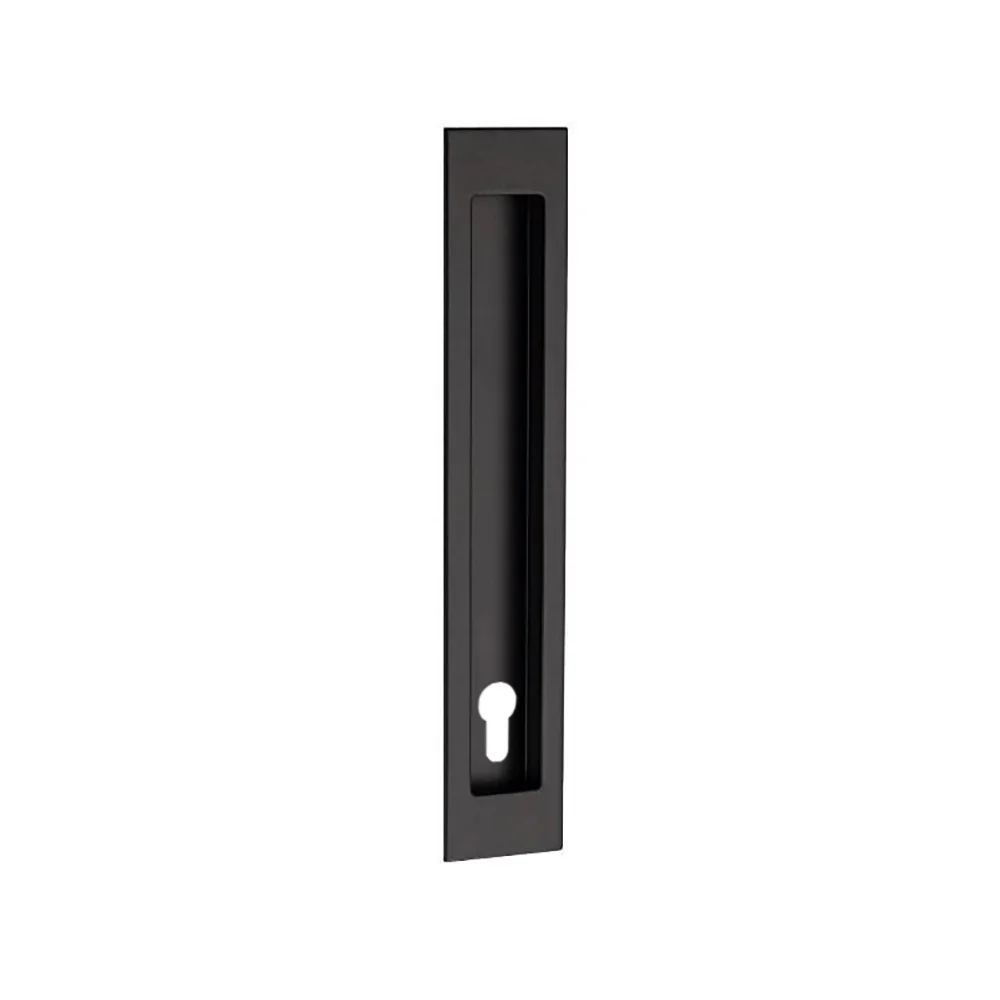Zanda Verve Flush Pull with Euro Keyhole - Available in Various Finishes and Sizes - Image 3