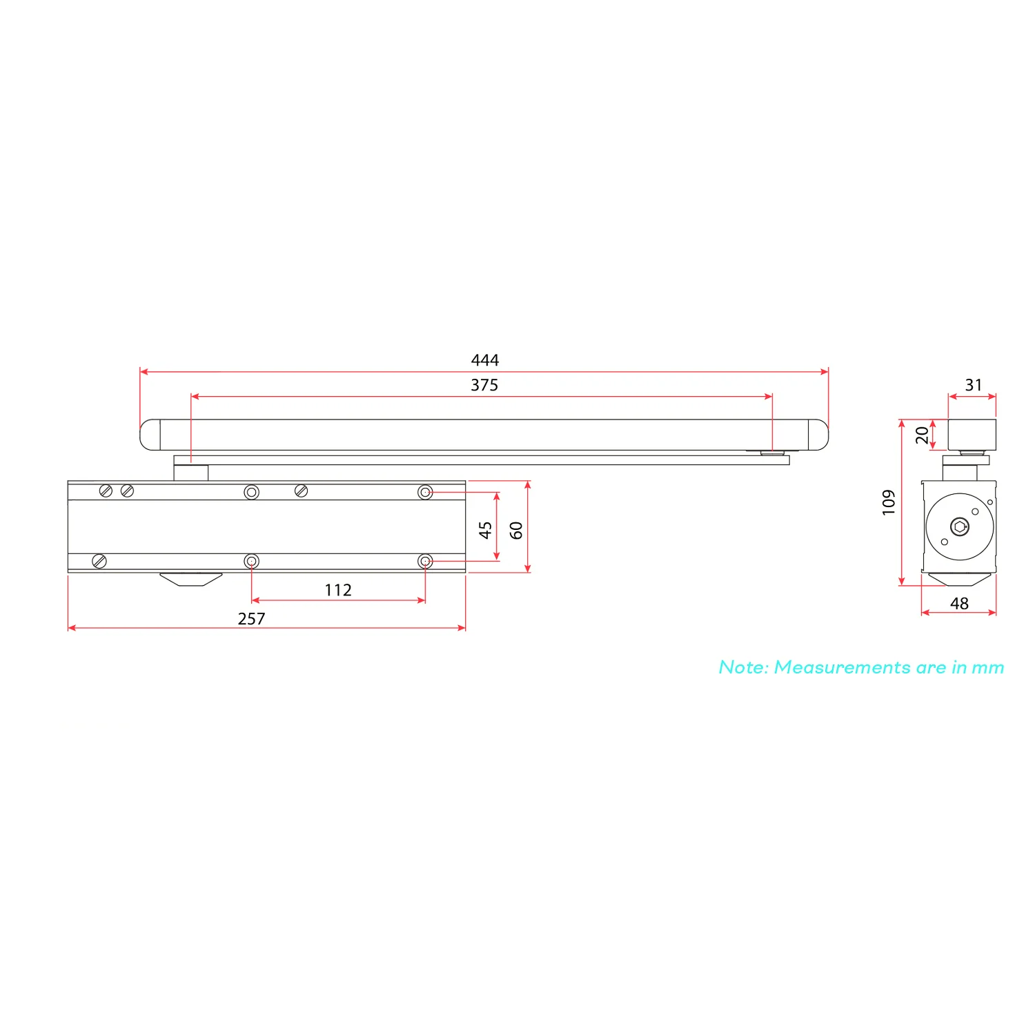 Zanda Vivid Cam Action Door Closer EN1-5 - Available in Push and Pull Side - Image 2