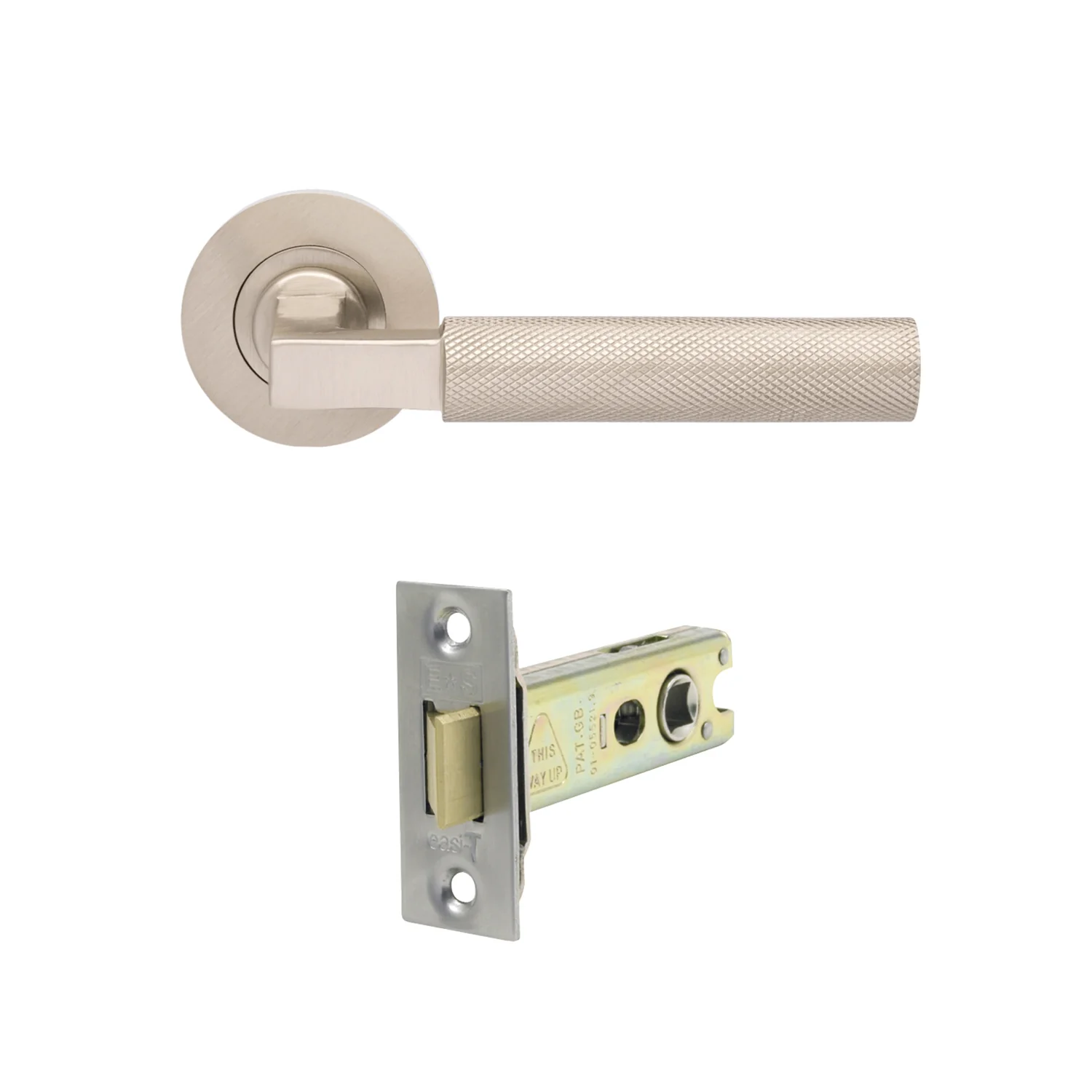 Zanda Zurich Door Handle Lever Set Brushed Nickel - Image 8