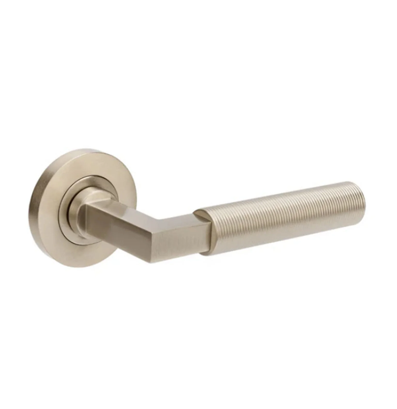 Zanda Zurich Fluted Door Lever Handle on Rose - Available in Various Finishes - Image 2